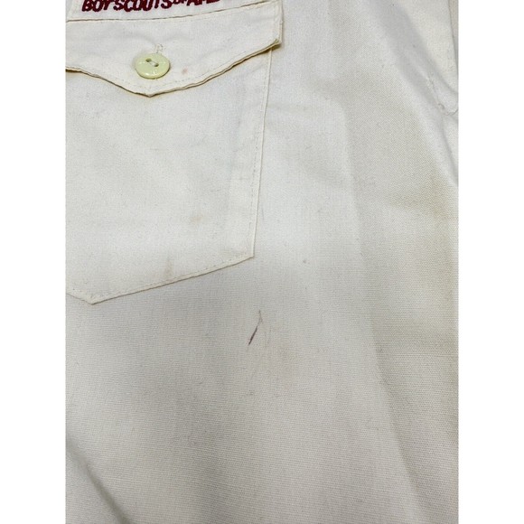 Official BSA Boy Scout Adult Shirt Size 42 Yellow some Patches still on… - Picture 9 of 11